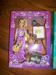 Disney Store Rapunzel Deluxe Talking Doll Set Singing Tangled Size 11"