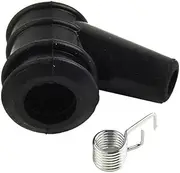 Universal New Spark Plug Cap Rubber Ignition Coil Cover Replacement Spring Black For Lawn Mower Blower Impactor Accessories