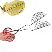 Taco Maker Press Fried Taco Shells Mold Crisp Deep Fryer L Shape Stainless Steel Taco Shell Making Tools Kitchen Gadgets