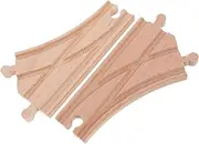 Educational Wooden Train Tracks Multi-Directional Switch Train Track Connectors Boys and Girls Educational Toy Wooden y Replacement Toy Accessories