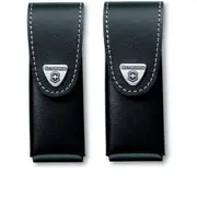 [Victorinox] Leather Pouch Lock Blade and Tools (Black) - 4-6 Layers