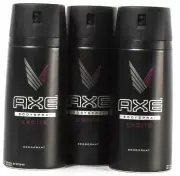 3 Count Axe 150 mL Excite Deodorant Body Spray Exp 4/26/2022
