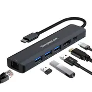 Simplecom CHN560 USB-C 6-1 Multi-Port Docking Station