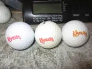 3 KAHLUA Alcohol Advertising Collectible Logo Golf Balls SPALDING 5 TITLEIST 2 3