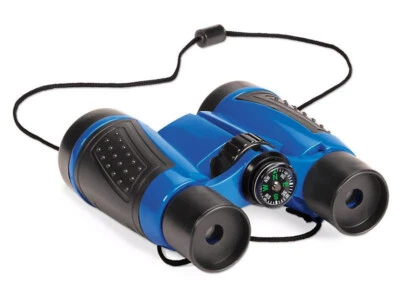 Lakeshore Learning, Binoculars with Compass, Blue