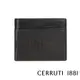 【Cerruti 1881】頂級義大利小牛皮12卡男用短夾JULIAN系列 黑色 (CEPU05545M)