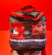 RAWLINGS OFFICIAL TVB SOFT T-BALL BASEBALLS 6 PACK---CASE