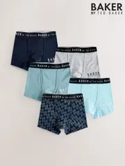 Baker by Ted Baker Boys Boxers 5 Pack (AB4625) | $46