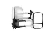 San Hima Pair Towing Mirrors Extendable for Toyota Hilux 2005-2015 N70 Silver