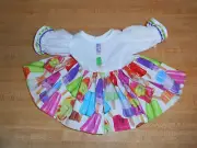 GLITTER POPSICLE POPSICLES DRESS W/ BUTTONS for 16" CPK CABBAGE PATCH KID