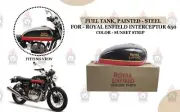 Royal Enfield "Fuel Tank Painted Sunset Strip" For Interceptor 650