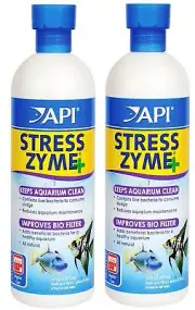 API Stress Zyme Freshwater and Saltwater Aquarium Cleaning Solution (2 Pack /...