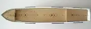 Lindberg Sea Witch 1:96 - laser cut wooden deck for model