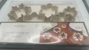 Target Threshold Snowflake Christmas Cookie Cutter Stainless Steel 5 Pc Set NEW