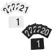 DECOMELODY Versatile Number Cards 50pcs for Math Games Classroom Floral Centerpieces Easy to Use Table Numbers Long-Lasting PVC