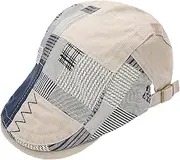 [YeeHeen] Men Newsboy Hat Buckle Adjustable Beret Hat Flat Gatsby Ivy Cabbie Driving Hunting Cap