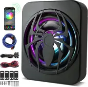 10'' 700W Under-Seat Slim Active Powered Car Subwoofer, Supports High/Low Level
