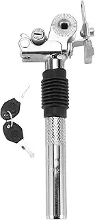 X AUTOHAUX Bike Seat Posts Electric Bicycles Vehicle Battery Anti-Theft Locking Foldable Silver Tone with Key and Protective Cover 1 Set 25.4x200mm Steel