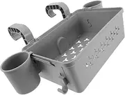 Generic 1Set Hanging Storage Basket Multi Functional Pool Organizer for Stylish Gear Towel Storage Removable Design for Easy Access for Outdoor Accessories Grey with Cup