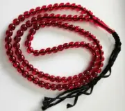 Tasbih Maroon Red New Tasbeeh / MISBAHA ROSARY WORRY 99 BEADS