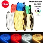 220V-240V 5050 LED Strip Lights RGB Flexible Tape Rope Light Waterproof 5M 10M