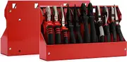 AIRTOON 2PCS Heavy Steel Plier Organizer Rack, 11 Slots Fit Most standard Pliers, Space Saving, Keep Pliers Organized in Tool Box Drawer, Chest, Workbench, Red, AR096