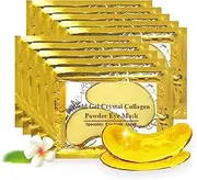 Gold Gel Anti-Wrinkle Dark Circle Collagen Under Eye Collagen Patches Pad Gold Moisturizing Under Eye Mask, Under Eye Gel Pads for dark circles and puffiness (Pack of 3 | 30 Pairs)