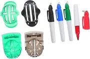 POPETPOP Golf Line Drawer 8pcs Lines Marker Set for Golfing Balls Marker Alignment Tool for Golfs Easy to Use and Carry
