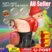 2024 Funny Santa Bubble Blowing Machine,Santa Claus Bubble Maker Toy Ornaments