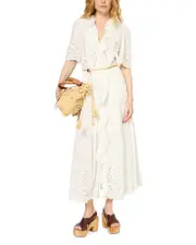 Gerard Darel Pilar Eyelet Maxi Dress