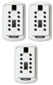 (3) ea Kidde Safety 001370 Slimline Pushbutton Lock Box Key Safe
