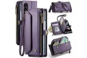 Samsung Galaxy Z Fold 3 CaseMe C36 Wallet, 7 Card Slots, Cash Pocket, Zipped Coin Wallet