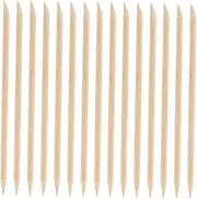Generic 200pcs Stick Cleaning Tools Nail Tools for Nail Manicure Supplies Sanding Nail Tools for Manicure Cuticle Tools for Nails Nail Pusher Tool Nail Kit Bag Mini Tools Khaki Wooden