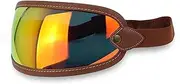 Flip Up Face Visor Lens Motorcycle Sunglasses Helmet Bubble Shield HD Lens Vintage Accessories for Bell Helmet Goggles(Multicolor)