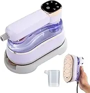 Itreatu 2-IN-1 Clothes Steamer Handheld (white&green&purple),LED indicator,Mini Steam Iron,1400W & 15s Fast Heat Up,180ml Water Tank,Portable Steamer Iron for Home & Gift,Travel