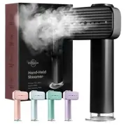 Portable Steamer for Clothes, Travel Garment Steamer for Fabric Wrinkles Black