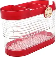 HAKIDZEL Chopstick Holder Organizer Compact Kitchen Utensil Storage Rack with Drainage System for Efficient Countertop Use Elegant and Retro Design for Neat Cutlery Arrangement