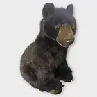 Hansa Creations BLACK BEAR CUB 16''H Stuffed Animal Toy 5056 Black Bear Sitting