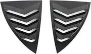 Side Vent Window Louver Compatible for Tesla Model Y 2020-2022 2023 Carbon Fiber Rear Window Shutter Spoiler Panel Cover Trim Car Styling(Black Baking Varnish)