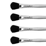 4x Jasart Goat Hair Mop Craft Brush For Blending Watercolour Paint Size 18 BLK