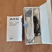 AKG D40 Dynamic Microphone Austria New Old Stock Never Used (Box Included)