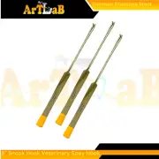 Set of 3 Spaying Snook Hook 20cm (8in) Cat and Dog Spay Hook Ovariectomy