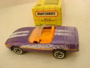 1995 MATCHBOX SUPERFAST #14 PURPLE '87 CORVETTE ROADSTER NEW IN BOX