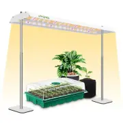 LED Grow Lights for Seed Starting with Stand, 2ft 60W Full Spectrum Seedling ...
