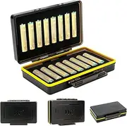 JJC Camera Battery Case Battery Storge Box Holder Organizer Container for AAA Battery * 16, Water-Resistant & Anti-Shock Storage Case