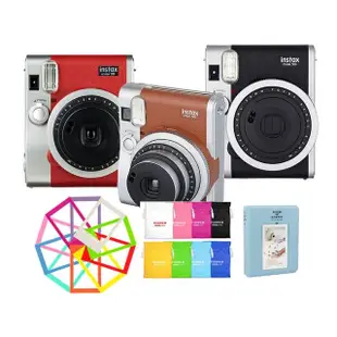 【FUJIFILM 富士】instax MINI 90 拍立得(公司貨-贈拍立得底片套餐)