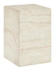 [Cooper & Co] Isabella Travertine Look Plinth 70cm in Beige
