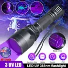 365nm UV Flashlight with 3LEDs Rechargeable Black Light Torch for Resin Curing