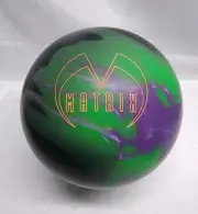 NEW 15 lb Ebonite Matrix Lime Purple Black Marbled Bowling Ball MADE IN USA NICE