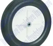 16" INCH SOLID HARD RUBBER WORRY FLAT FREE REPLACEMENT TIRE WHEEL BARROW CART